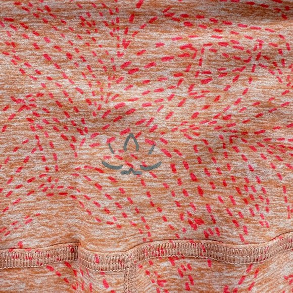 Beyond Yoga Leggings Womens Pull On Cropped Stretch Pattern Coral S - Picture 4 of 10